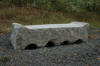Jonathan Shor.Granite Four Arches Bench.72x17x17